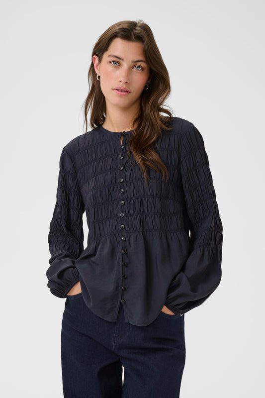 Part Two Siffe Pleated Blouse