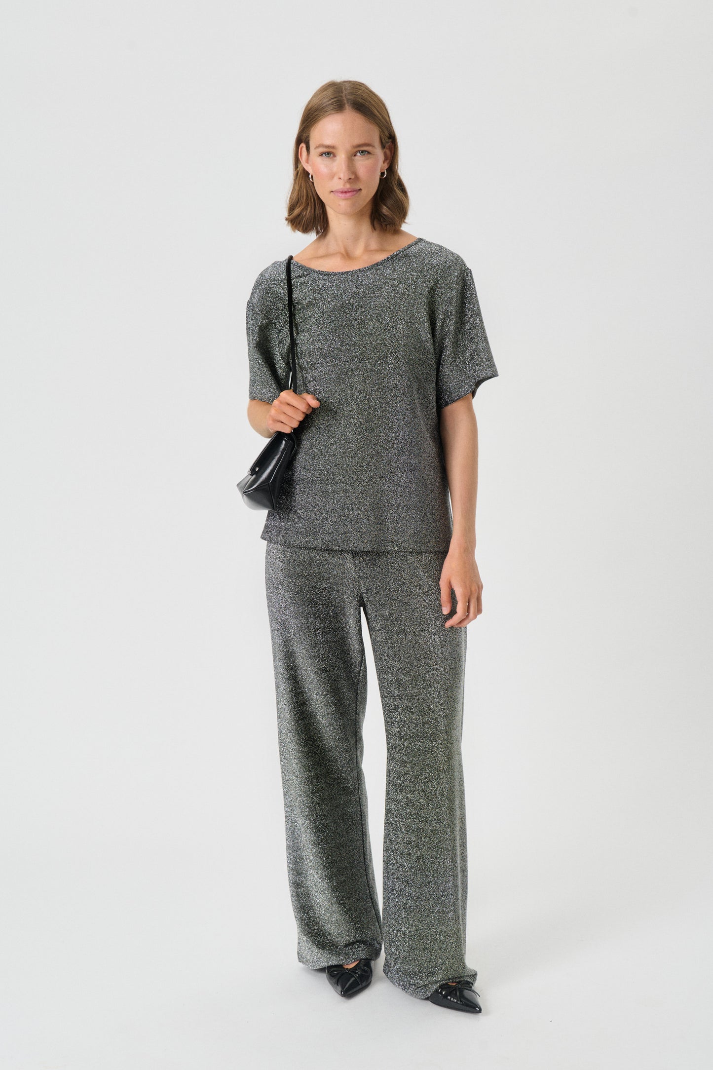 Part Two Vibekke Metallic Knit Pant