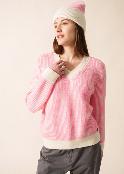 Saint James Courchevel Cozy V-Neck Sweater