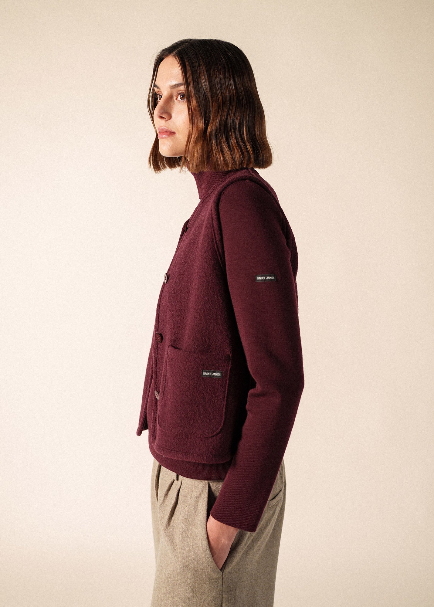 Saint James Jura Sleeveless Cardigan