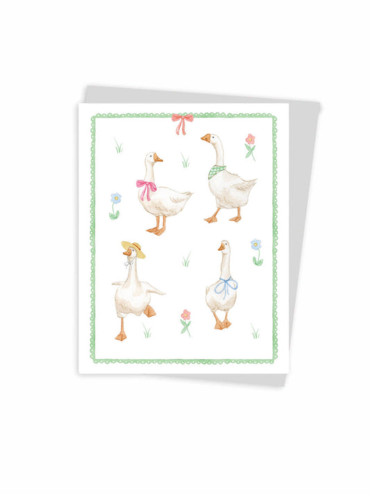 White Geese Card