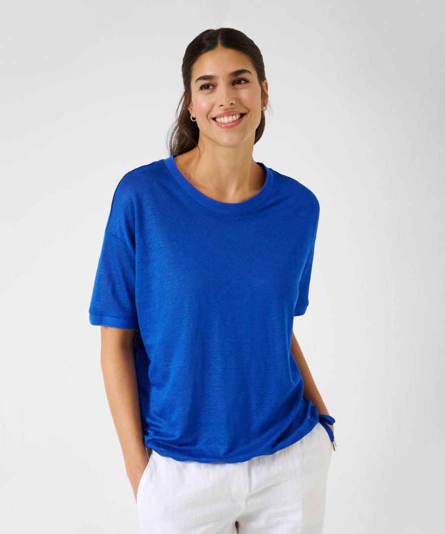 Brax Carry V-Neck Linen Top