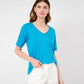 Brax Carry V-Neck Linen Top