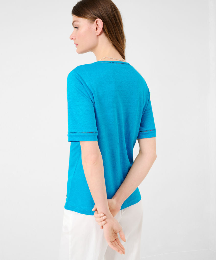 Brax Carry V-Neck Linen Top