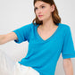 Brax Carry V-Neck Linen Top