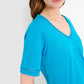 Brax Carry V-Neck Linen Top