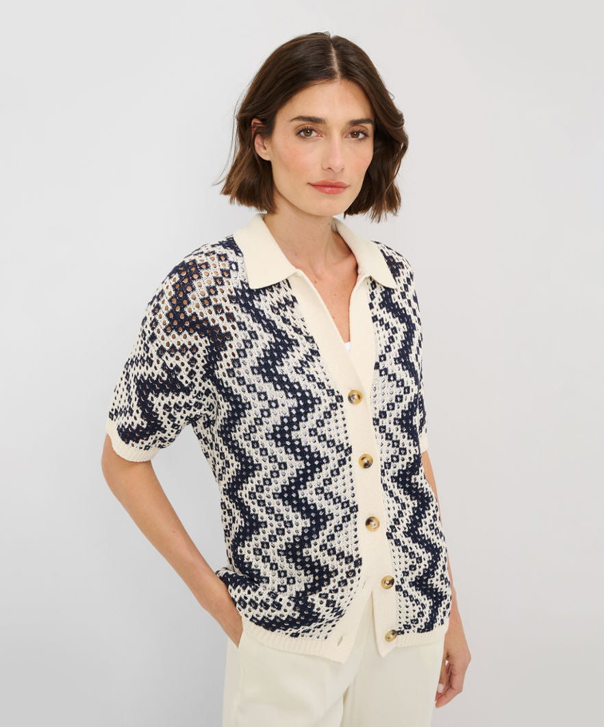 Brax Lillian Knit Button Cardigan