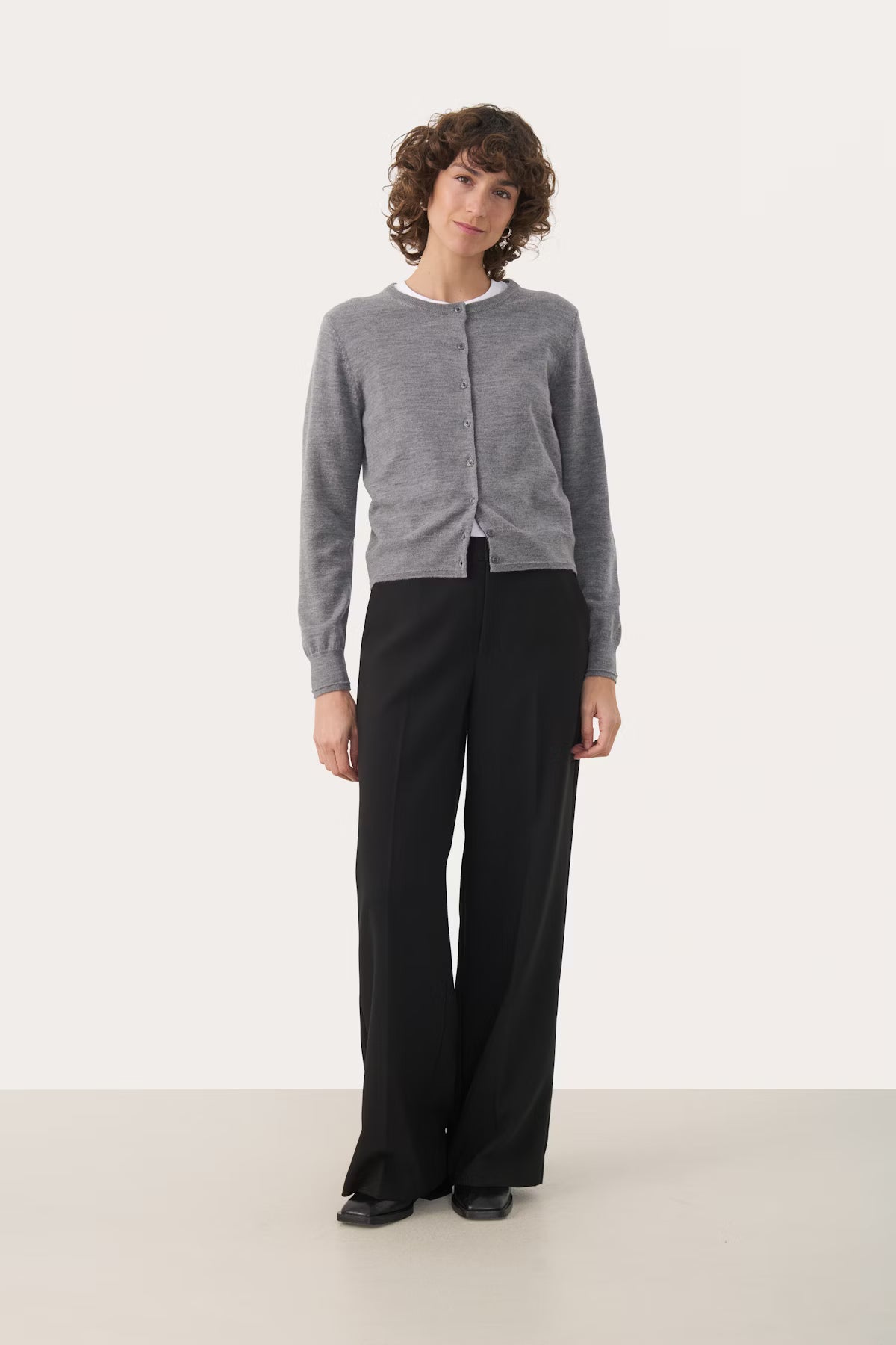 Part Two Noelani Fine Knit Wool Cardigan