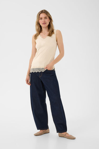CREAM Alvaia Jersey Lave Top