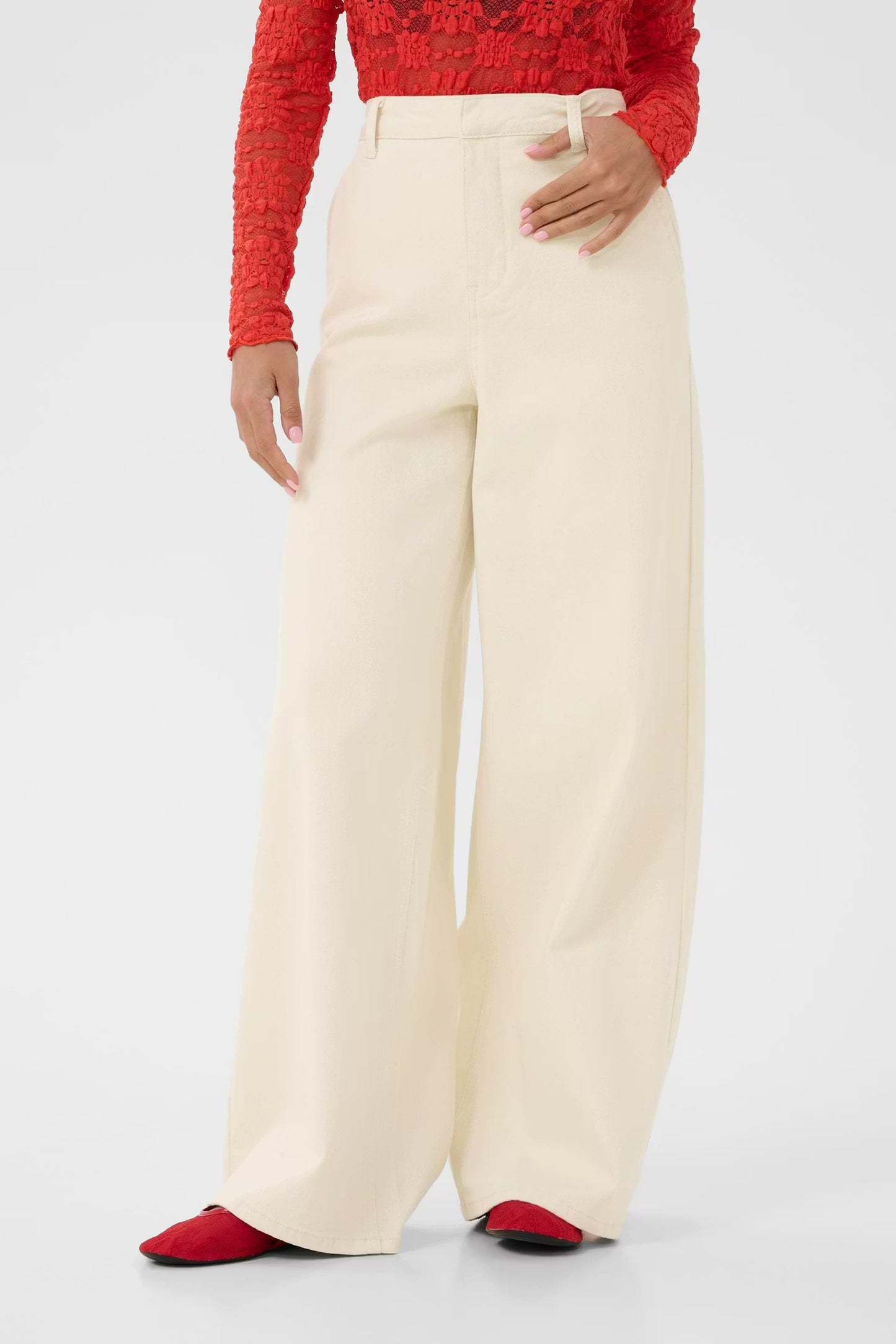 Cream Visti Twill Pant