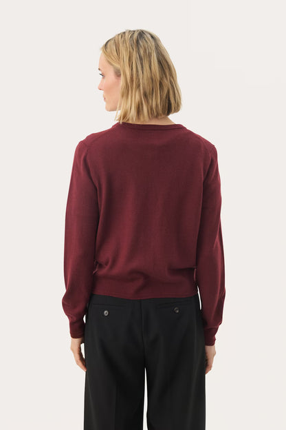 Part Two Noelani Fine Knit Wool Cardigan