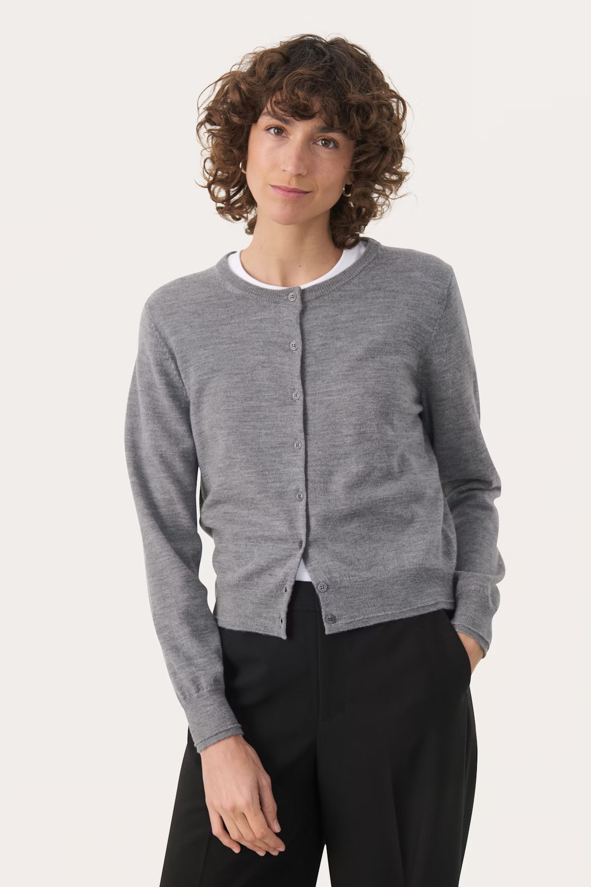 Part Two Noelani Fine Knit Wool Cardigan