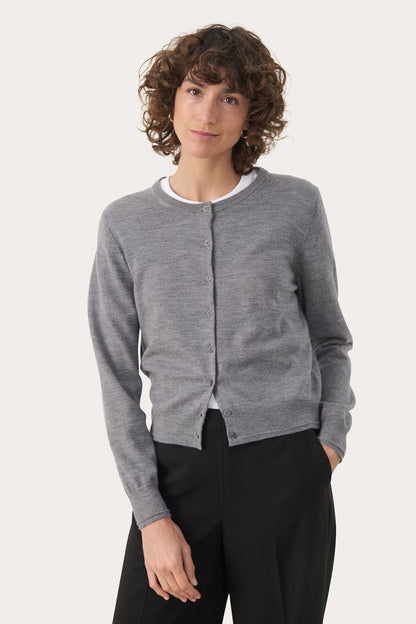 Part Two Noelani Fine Knit Wool Cardigan