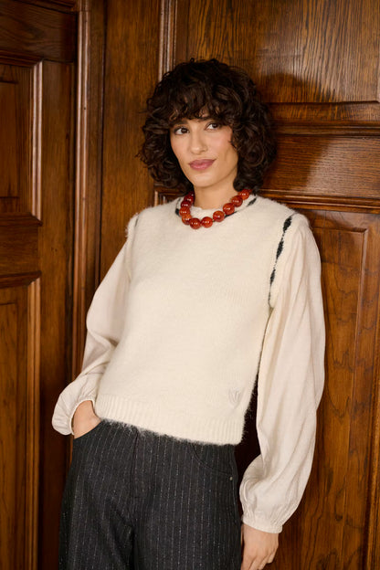 CREAM Rosy Knit Slipover