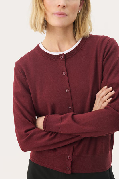 Part Two Noelani Fine Knit Wool Cardigan