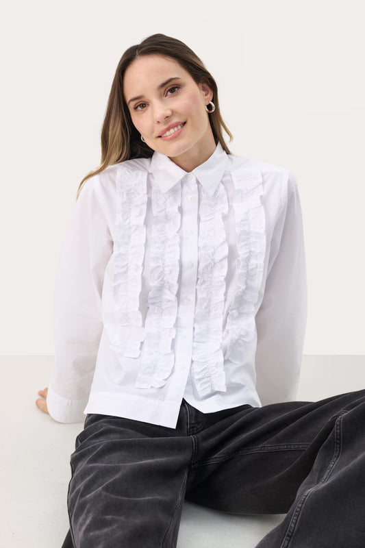 Part Two Pranvera Ruffle Shirt