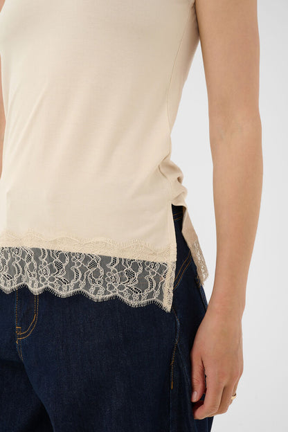 CREAM Alvaia Jersey Lave Top