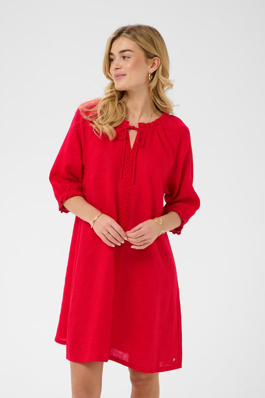 Cream Bellis Lace Dress