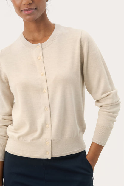 Part Two Noelani Fine Knit Wool Cardigan