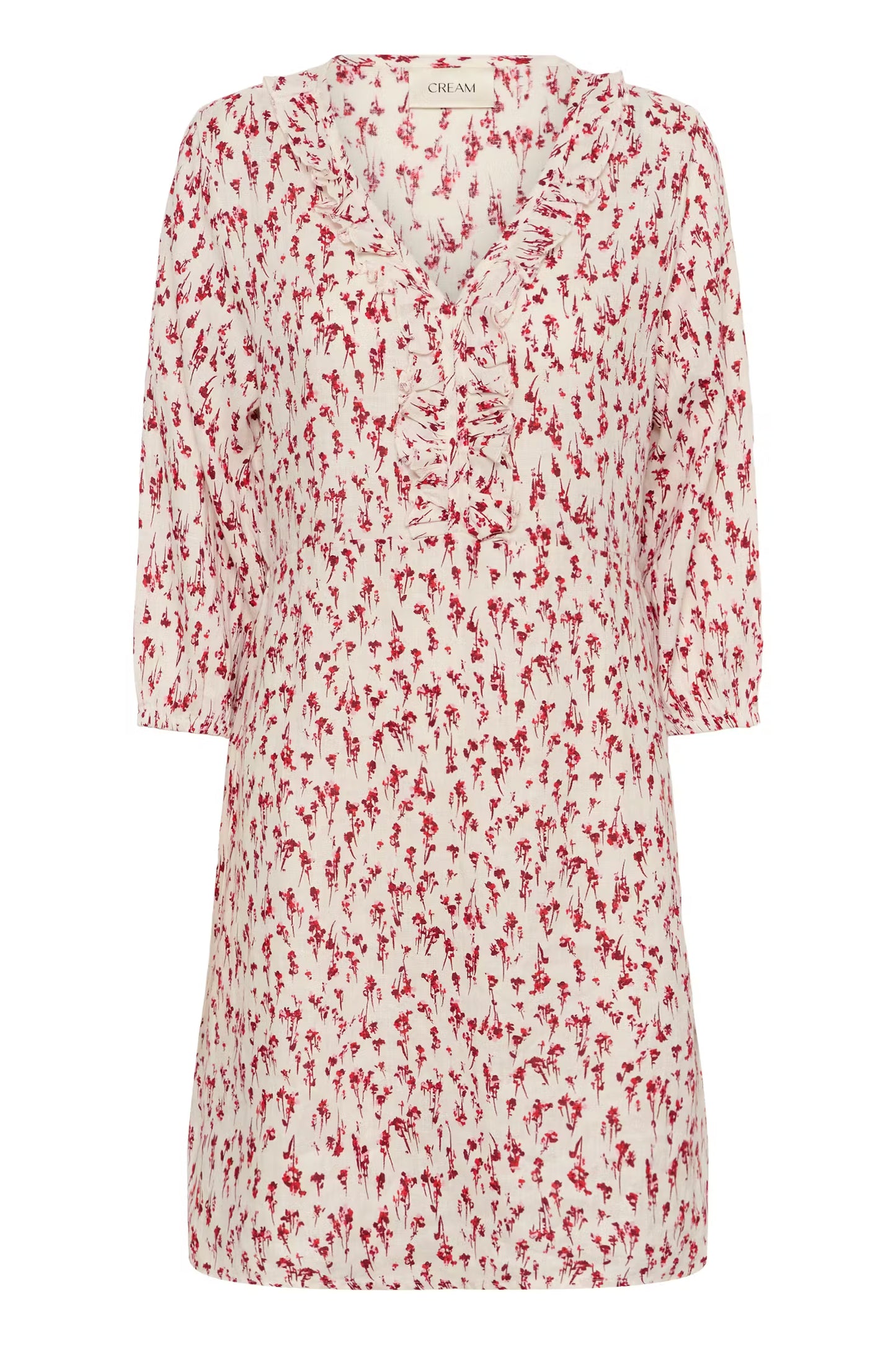 Cream Bellis Frill Dress