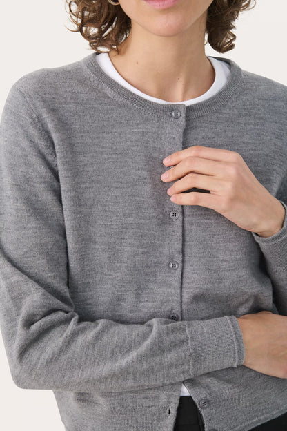 Part Two Noelani Fine Knit Wool Cardigan