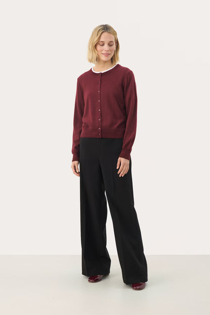 Part Two Noelani Fine Knit Wool Cardigan