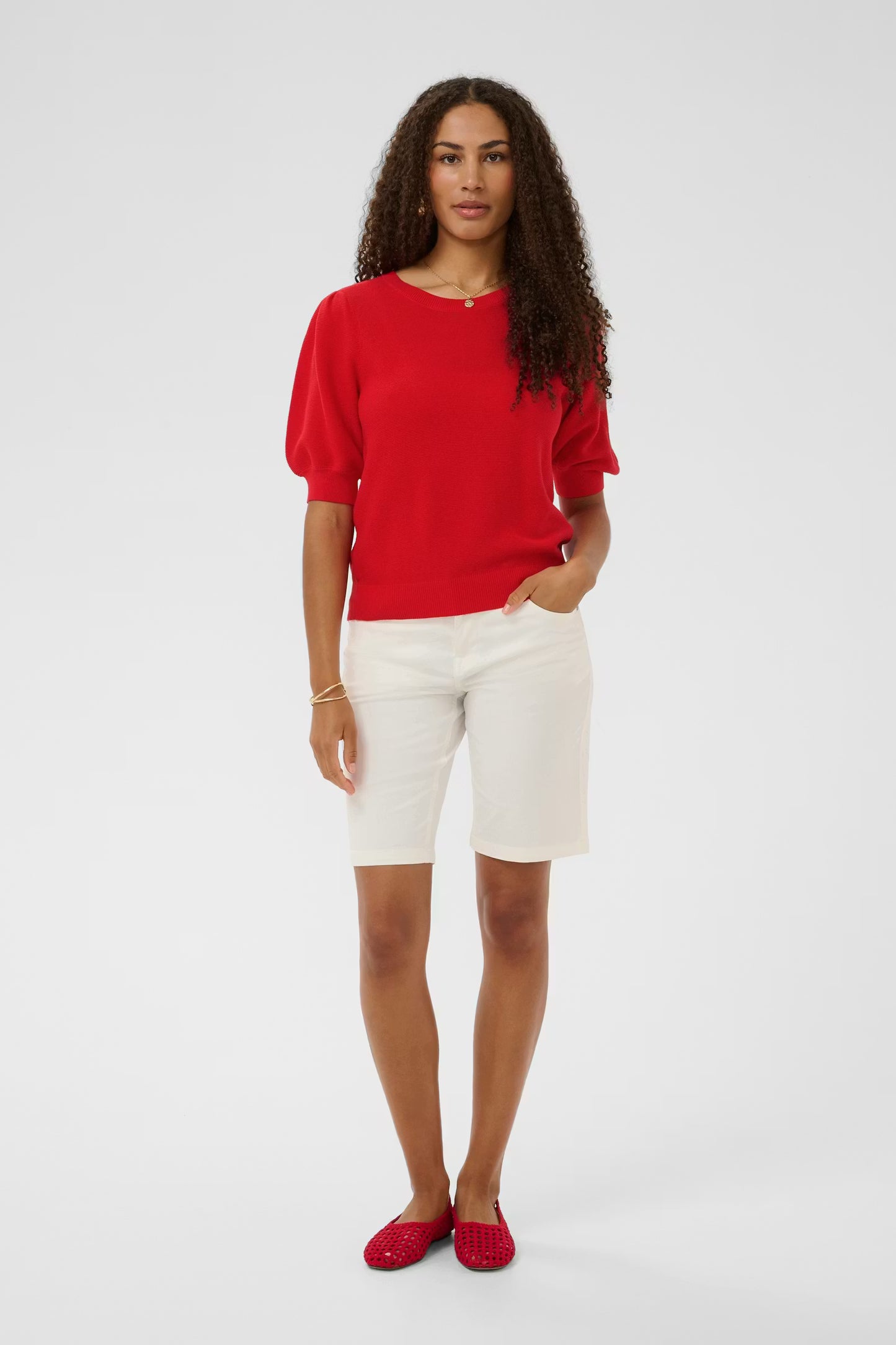 Cream Sillar Knit Pullover