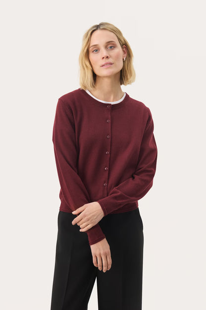 Part Two Noelani Fine Knit Wool Cardigan