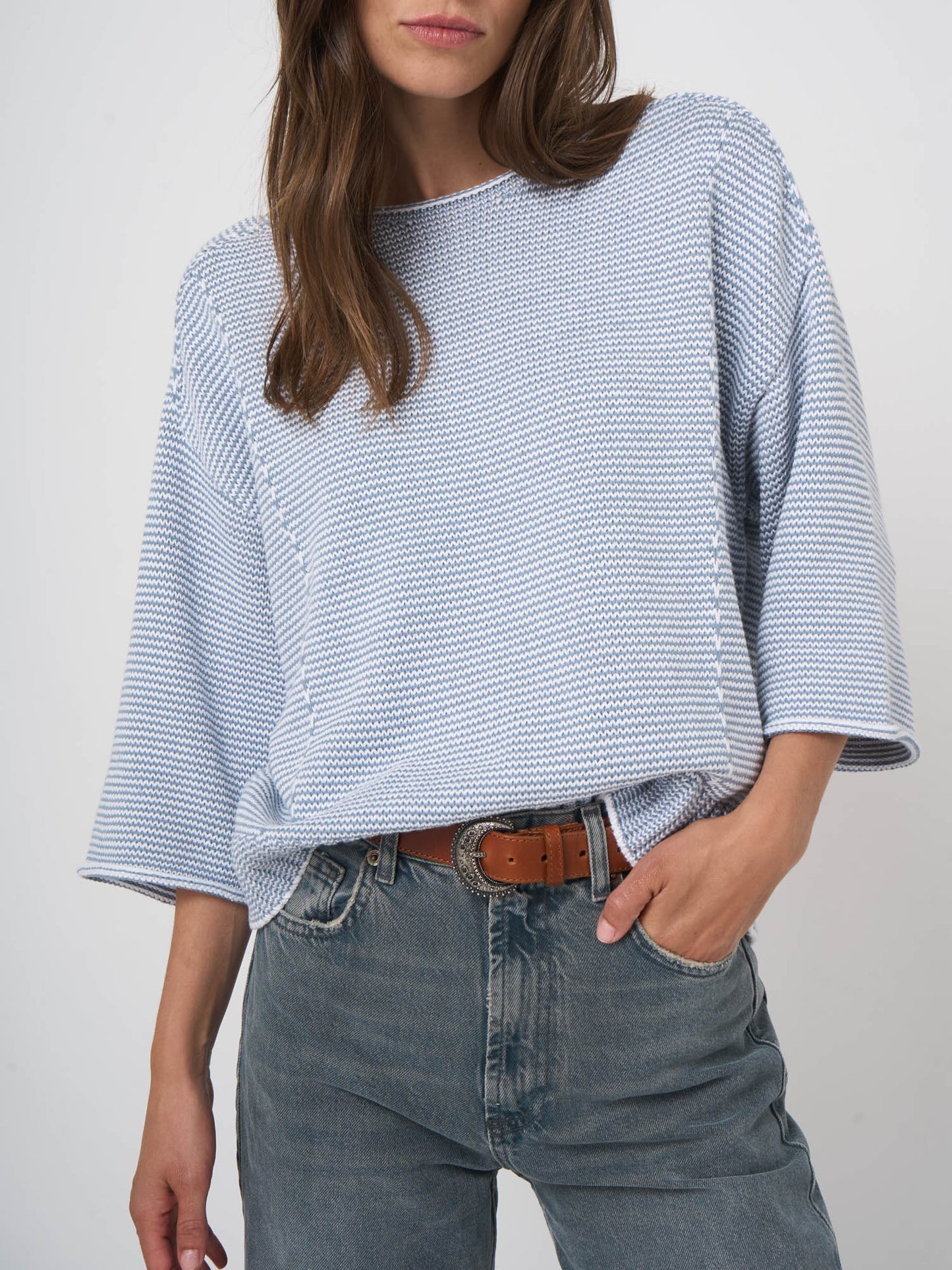 REPEAT Cotton Knit Sweater