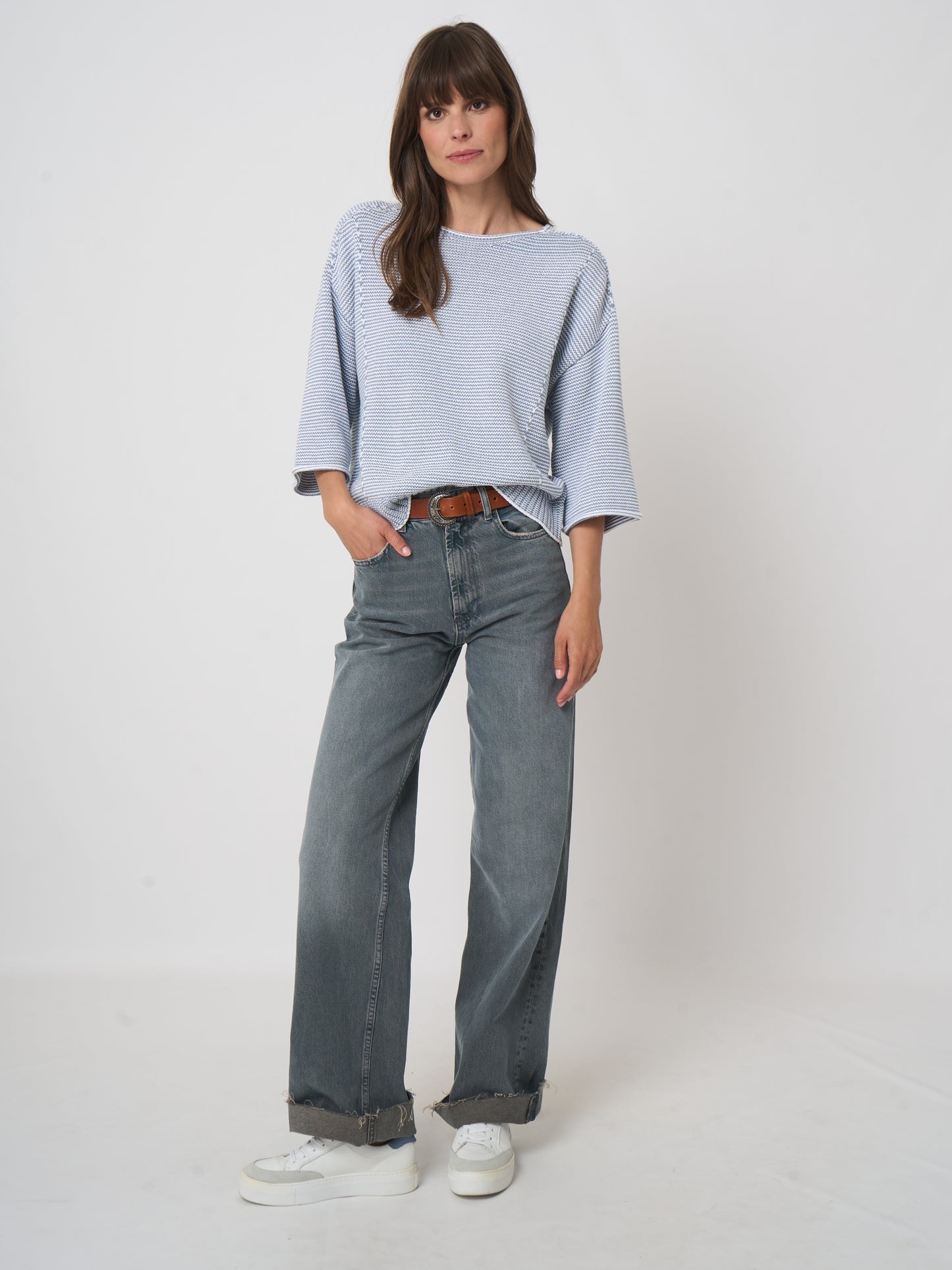 REPEAT Cotton Knit Sweater