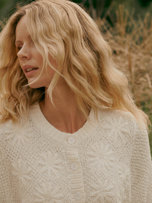 REPEAT Flower Embroidered