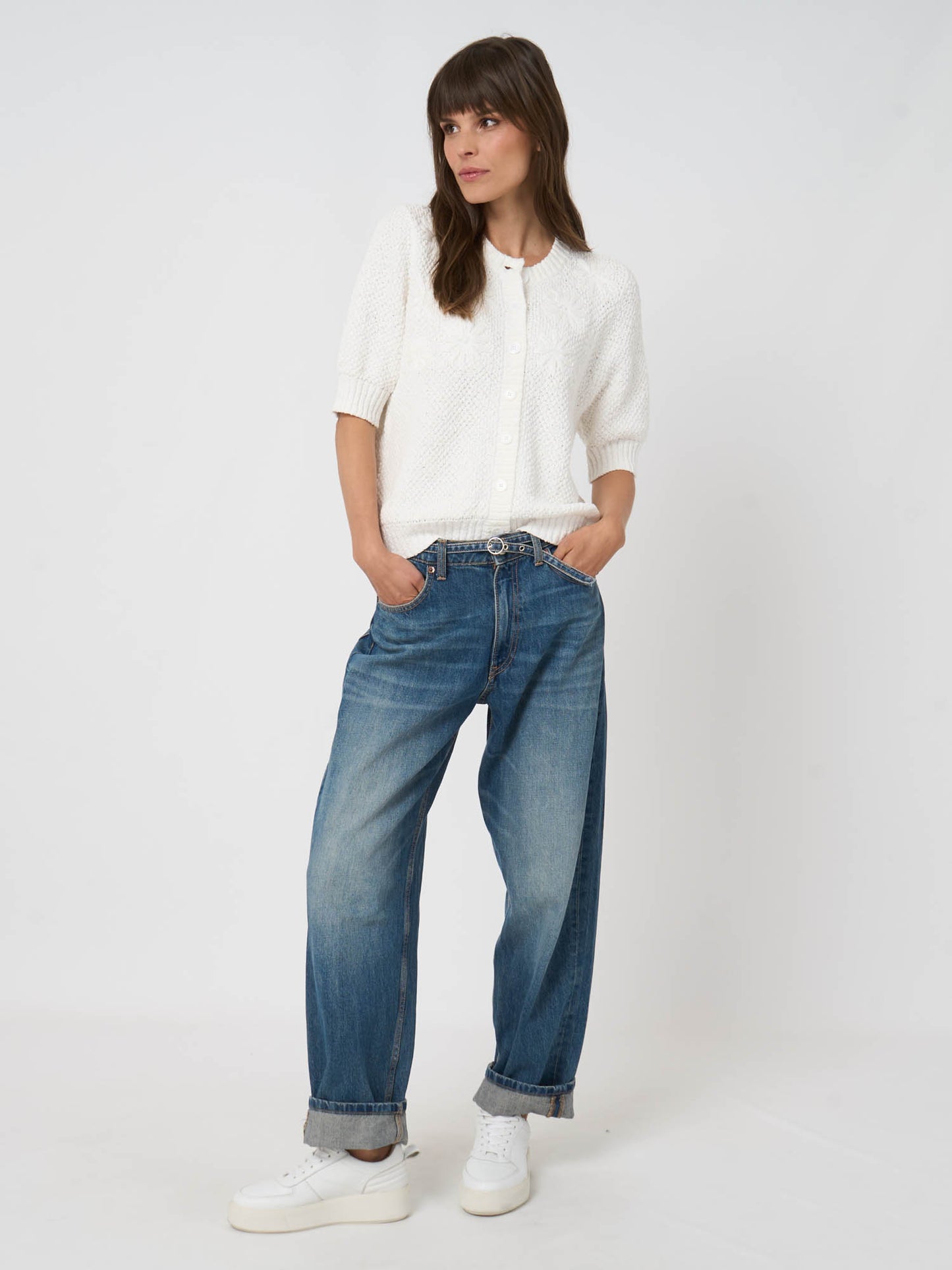 REPEAT Flower Embroidered