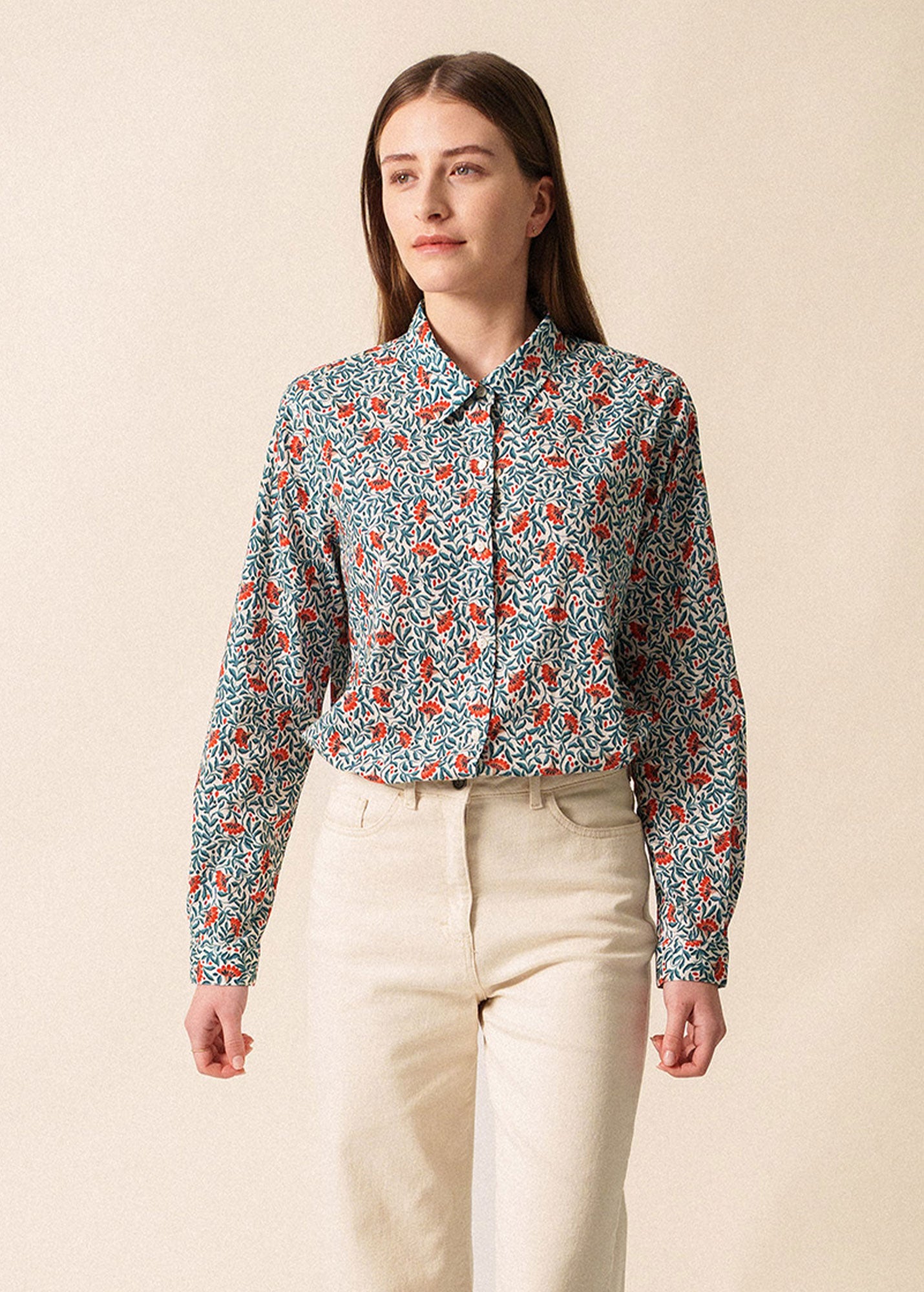 Saint James Fanny Floral Print Blouse