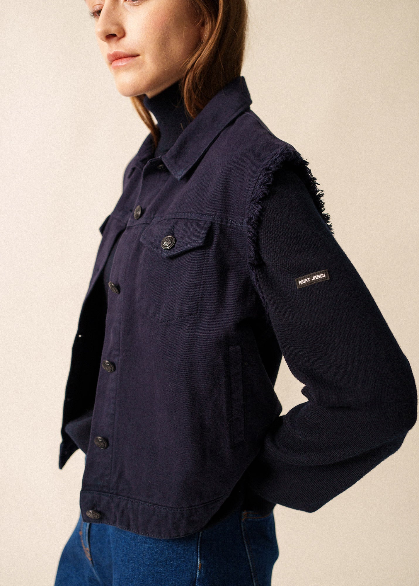 Saint James Ste Ines Fringe Vest