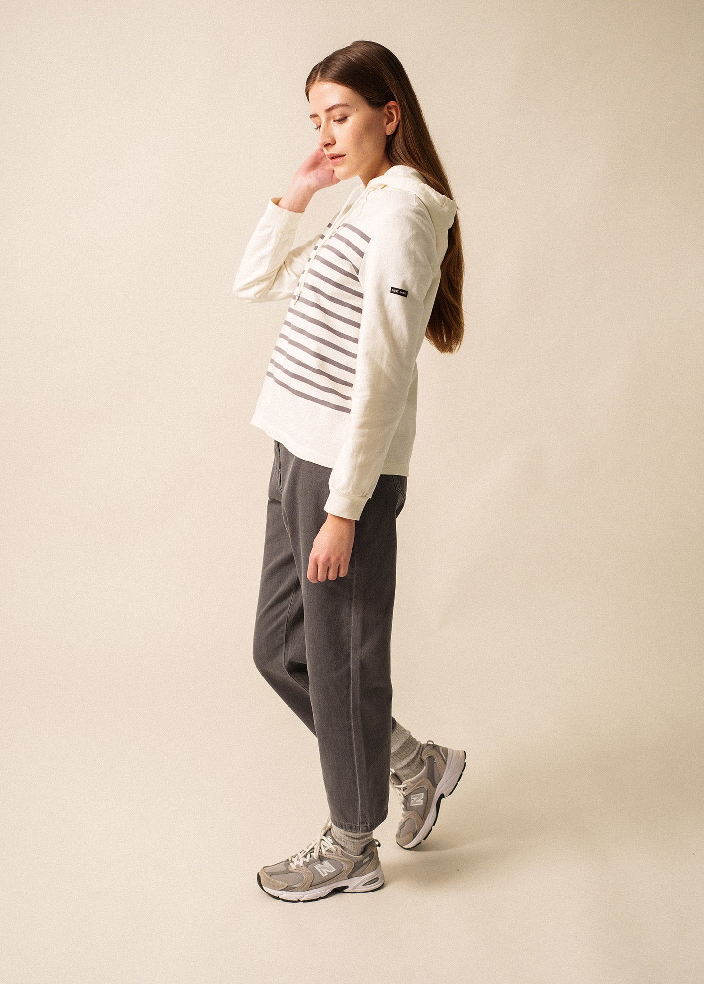 Saint James Norah Stripe Hoodie