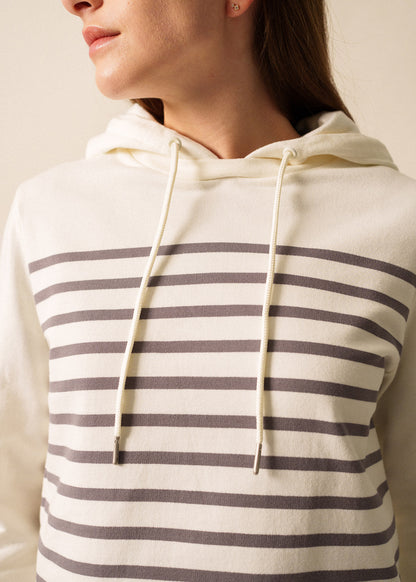 Saint James Norah Stripe Hoodie
