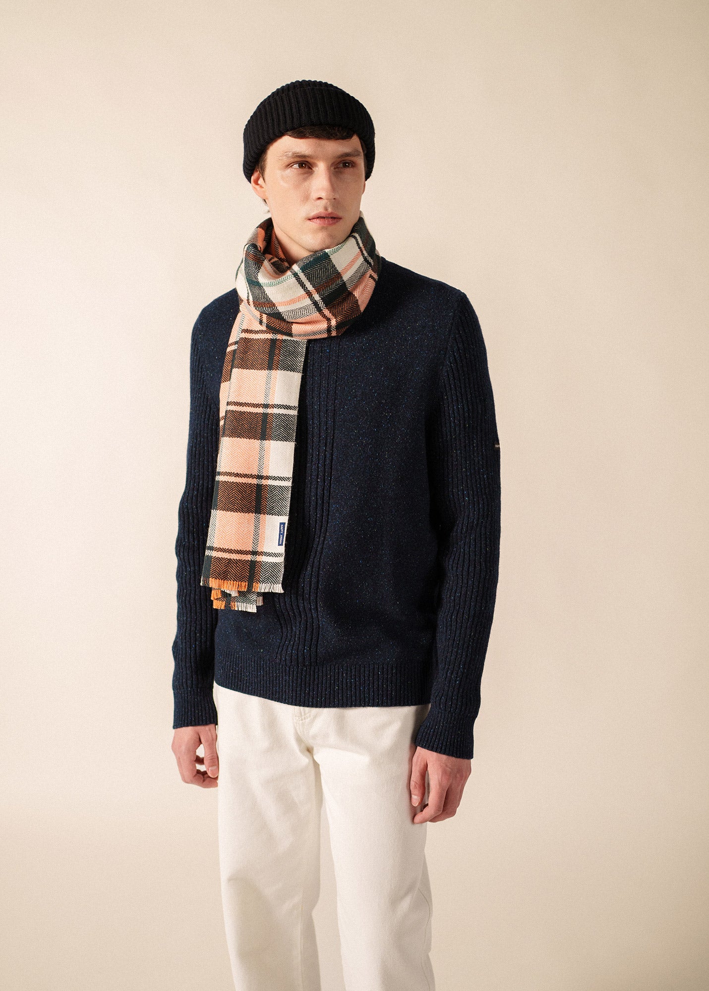 Saint James Foul Carreau Rectangle Scarf