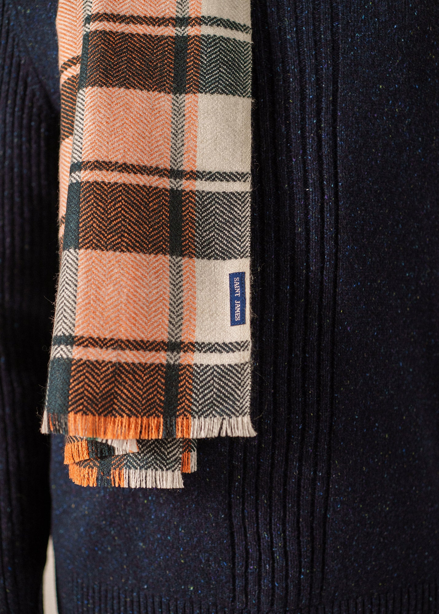 Saint James Foul Carreau Rectangle Scarf