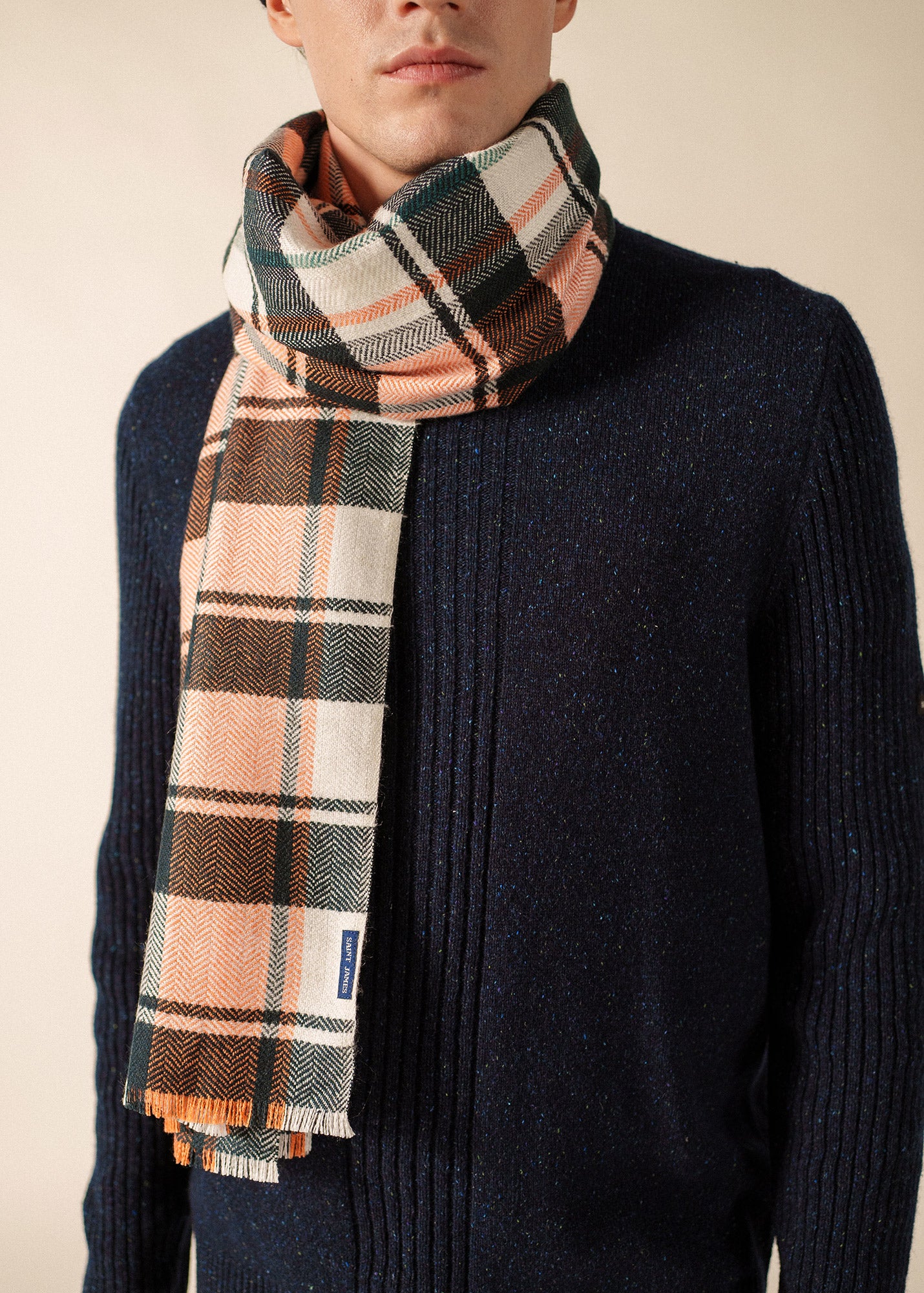 Saint James Foul Carreau Rectangle Scarf