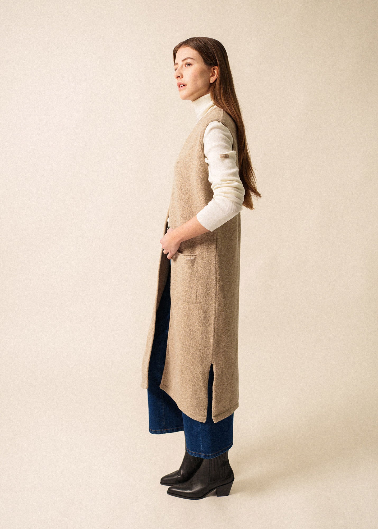 Saint James Geneve Long Wool Vest