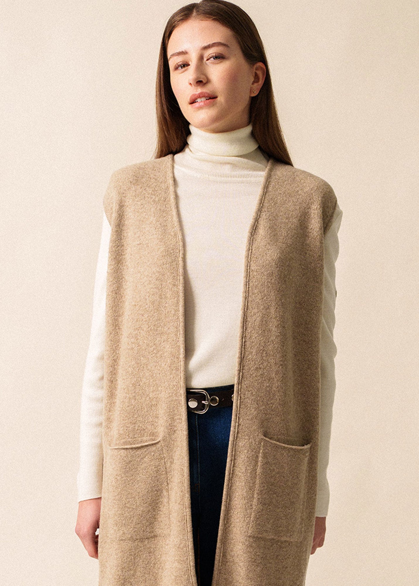 Saint James Geneve Long Wool Vest