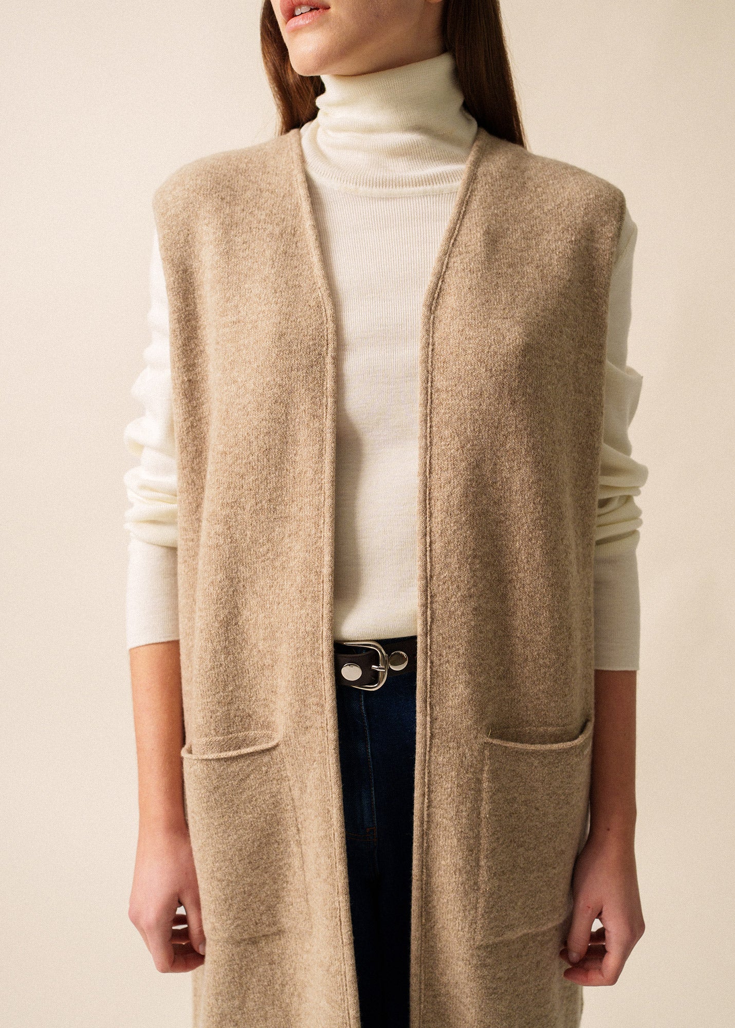 Saint James Geneve Long Wool Vest