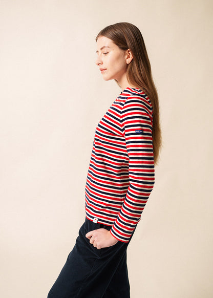 Saint James Figari Velour Stripe Top