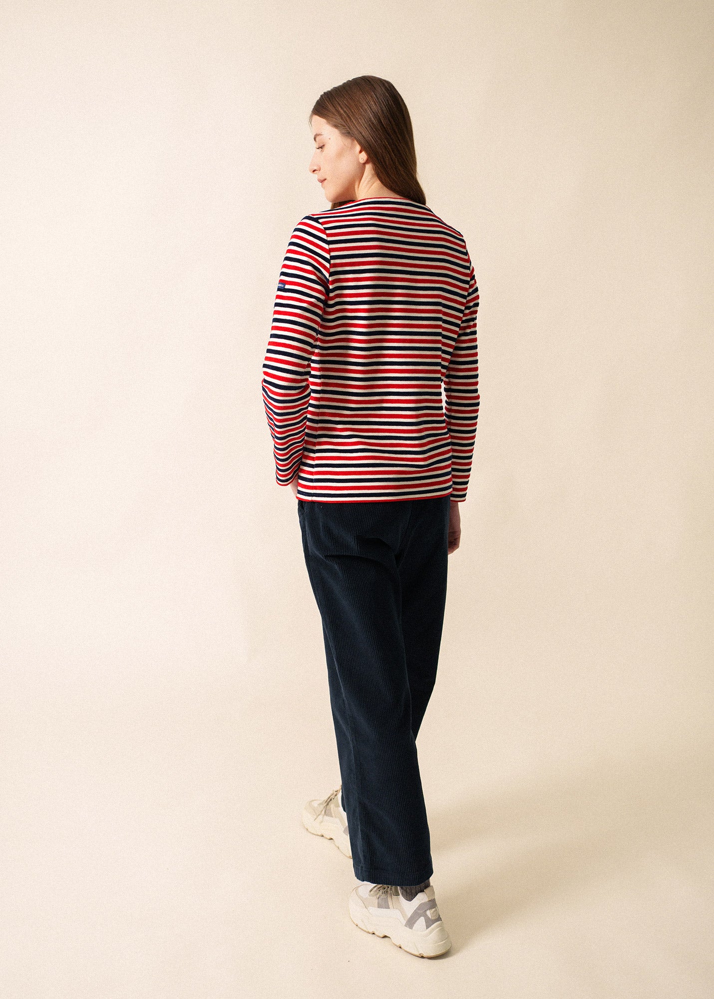 Saint James Figari Velour Stripe Top