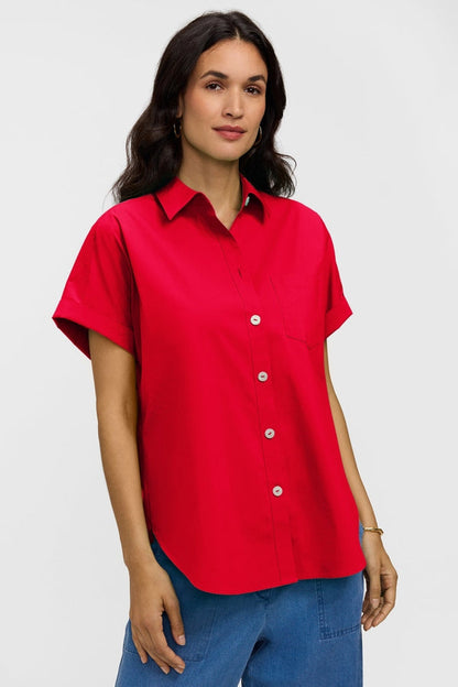 Foxcroft Abigail Cap Sleeve Shirt