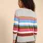 White Stuff Olive Stripe Sweater