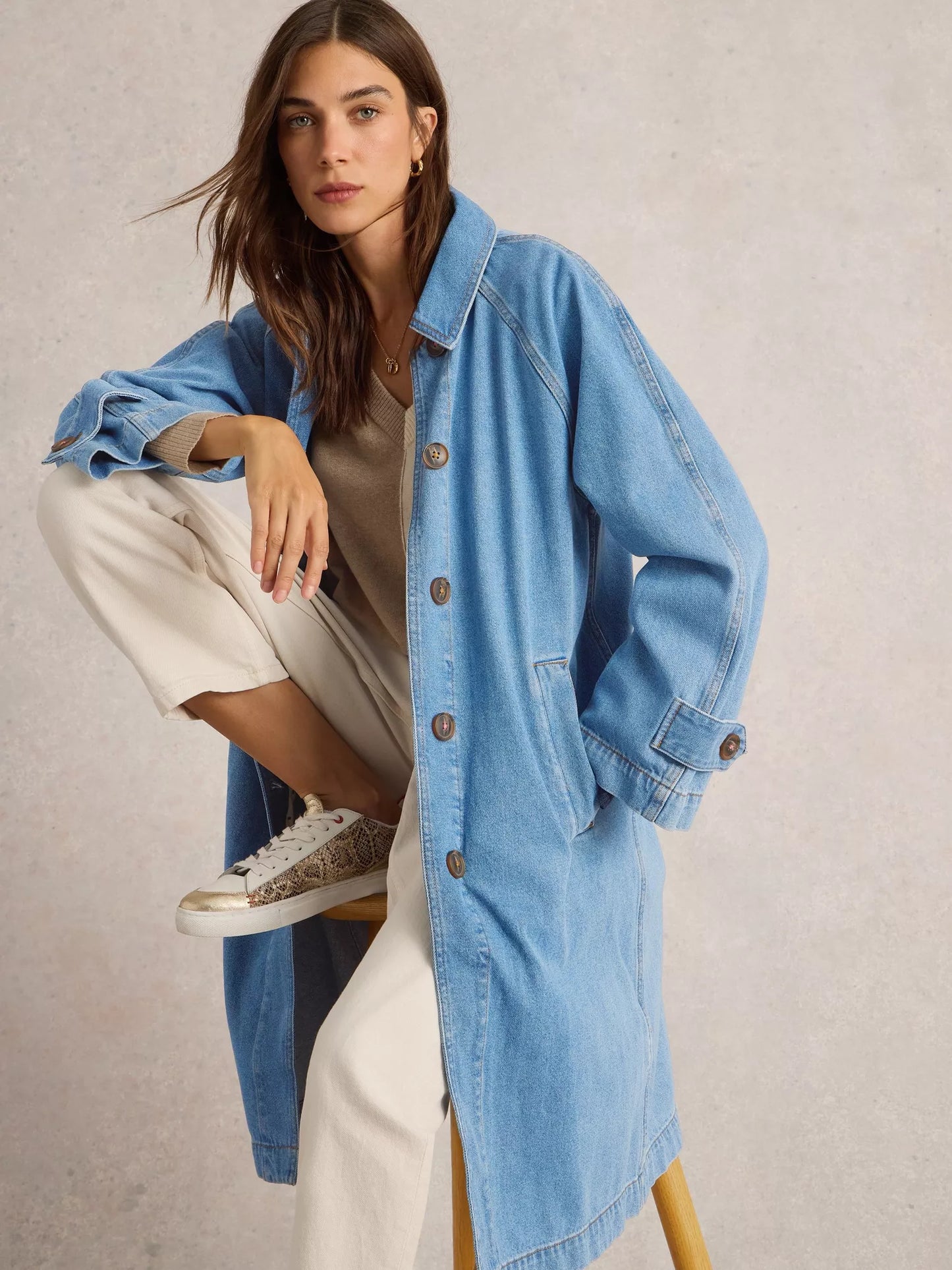 White Stuff Oakleigh Denim Coat