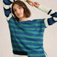 White Stuff Olive Stripe Jumper