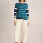 White Stuff Olive Stripe Jumper