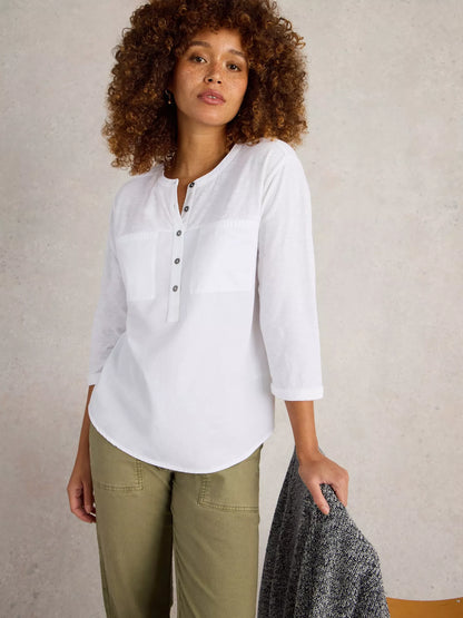 White Stuff Beth 3/4 Sleeve Shirt